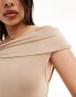 Фото #3 товара ONLY off shoulder top in beige