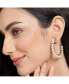 ფოტო #3 პროდუქტის Women's Snowball Hoop Earrings