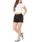 ფოტო #3 პროდუქტის Juniors' Mid-Rise Smocked-Waist Cargo Shorts