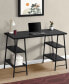 Computer Desk with 4 Open Shelves