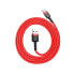 Фото #8 товара Wytrzymały elastyczny kabel przewód USB USB-C QC3.0 3A 1M czerwony