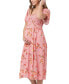 ფოტო #3 პროდუქტის Maternity Libby Floral Smocked Dress