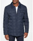 Фото #3 товара Куртка мужская утепленная с анораком Cole Haan Tech Down Shirt с квадратным стеганым узором