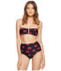 Proenza Schouler Ikat Pansy High Waist Bikini Swimsuit Set Sz. XS 150108