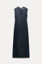 Zw collection long v-neck dress