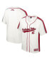 Men's Cream Distressed Washington State Cougars Ruth Button-Up Baseball Jersey