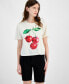 Фото #3 товара Juniors' Cherries Graphic-Print Tee