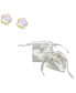 ფოტო #2 პროდუქტის White Mother Of Pearl Clover Stud Earrings