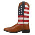 Фото #3 товара Roper Patriotism Square Toe Cowboy Mens Brown Casual Boots 09-020-0905-2918