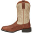 Фото #3 товара Justin Boots Canter Square Toe Cowboy Mens Beige, Brown Casual Boots SE7511