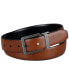 Men's Reversible Faux-Leather Harness-Buckle Belt