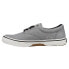 Sperry Halyard Cvo Linen Chambray Lace Up Mens Grey Sneakers Casual Shoes STS24