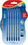 Keyroad Długopis klasyczny KEYROAD Ball Pen Soft Jet, 0,7 mm, 6 szt., blister, niebieski