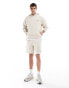 Abercrombie & Fitch smallscale logo hoodie in beige CO-ORD