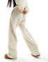 Фото #2 товара Miss Selfridge wide leg jogger co-ord in cream