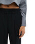 ONLY Tall light weight pintuck wide leg trouser in black