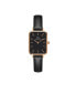 ფოტო #1 პროდუქტის Women's Quadro Sheffield Black Leather Watch 20 x 26mm