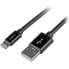 Фото #5 товара StarTech.com 2 m (6 ft.) USB to Lightning Cable - Long iPhone / iPad / iPod Charger Cable - Lightning to USB Cable - Apple MFi Certified - Black - 2 m - Lightning - USB A - Male - Male - Black