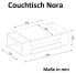 Фото #9 товара Couchtisch Nora Weiß Walnuss