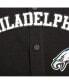 Фото #2 товара Men's Black Philadelphia Eagles Classic Warm-Up Full-Snap Jacket