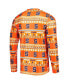 ფოტო #3 პროდუქტის Men's Orange Syracuse Orange Swivel Long Sleeve T-shirt and Pants Sleep Set