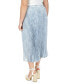 ფოტო #4 პროდუქტის Plus Size Petal-Print Pleated Midi Skirt