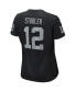 ფოტო #2 პროდუქტის Women's Ken Stabler Black Las Vegas Raiders Game Retired Player Jersey