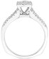 Фото #3 товара Diamond Halo Engagement Ring (3/4 ct. t.w.) in 14k White Gold