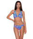 Фото #1 товара LAUREN Ralph Lauren Womens Summer Paisley Ring Halter Top Swimwear Blue Size 12