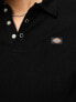 Dickies tallasee ribbed polo in black