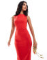 Vesper sleeveless high neck maxi dress in red Hellrot, 34 - фото #2