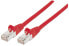 Фото #1 товара Intellinet Network Patch Cable - Cat6A - 15m - Red - Copper - S/FTP - LSOH / LSZH - PVC - RJ45 - Gold Plated Contacts - Snagless - Booted - Lifetime Warranty - Polybag - 15 m - Cat6a - S/FTP (S-STP) - RJ-45 - RJ-45