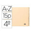 Фото #3 товара LIDERPAPEL Alphabetic index leaderpapel cardboard for filing cabinet 15 positions az quarter landscape