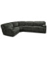 Фото #3 товара Sebaston 4-Pc. Fabric Sectional with 2 Power Motion Recliners, Created for Macy's