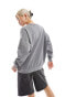 Фото #4 товара Daisy Street washed grey oversized sweatshirt with athletic graphic