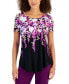 Petite Floral-Print Top, Created for Macy's