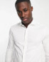 Фото #6 товара ASOS DESIGN formal skinny sateen shirt with cutaway collar in white