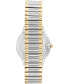 ფოტო #2 პროდუქტის Women's Two-Tone Stainless Steel Stretch Bracelet Watch 34mm