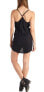 Фото #2 товара Knot Sisters 191588 Womens Black Sleeveless Lace Slip Mini Dress Size Medium