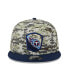 Men's Camo, Navy Tennessee Titans 2023 Salute To Service 9FIFTY Snapback Hat