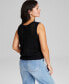 Фото #2 товара Women's Scoop-Neck Sleeveless Sweater Tank Top, Created for Macy's