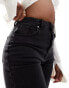 Bershka comfort fit mom jean in black 36 - фото #4