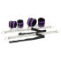 Фото #3 товара Утяжка на запястья и щиколотки BONDAGE PLAY Double Spreader Bar with Suffs Adjustable Purple