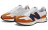 Фото #2 товара New Balance NB 327 复古 低帮 跑步鞋 男女同款 白橙 / Кроссовки New Balance NB 327 MS327PR