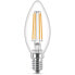 Philips LED-Lampe quivalent 60W E14 Warmwei Nicht dimmbar, Glas