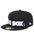 Фото #4 товара Men's Black Chicago White Sox Checkered Undervisor 59FIFTY Fitted Hat