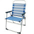 Фото #7 товара Пляжный стул Aktive Синий Белый 48 x 88 x 50 cm Алюминий Складной (4 штук)