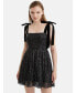 Фото #6 товара Women's Sequined Flowy Mini Dress