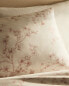 Floral sateen pillowcase