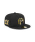 ფოტო #2 პროდუქტის Men's Black Pittsburgh Pirates 2024 Armed Forces Day On-Field 59FIFTY Fitted Hat